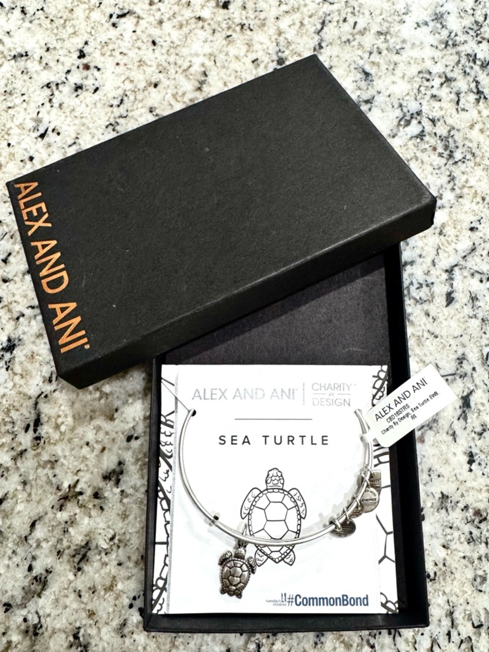 *RARE* NWT* ALEX AND ANI SEA TURTLE BRACELET- Silver Tone - Charity by Design